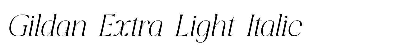 Gildan Extra Light Italic